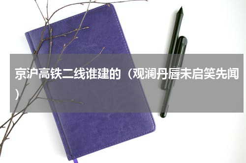 京沪高铁二线谁建的（观澜丹唇未启笑先闻）