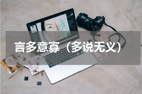 言多意寡（多说无义）