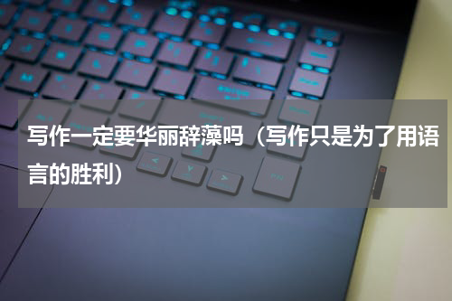 写作一定要华丽辞藻吗（写作只是为了用语言的胜利）