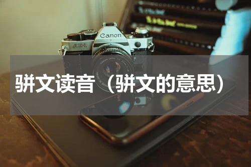 骈文读音（骈文的意思）