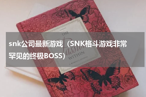 snk公司最新游戏（SNK格斗游戏非常罕见的终极BOSS）
