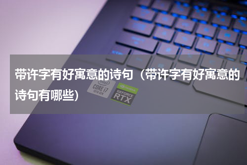带许字有好寓意的诗句（带许字有好寓意的诗句有哪些）