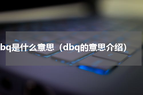 dbq是什么意思（dbq的意思介绍）