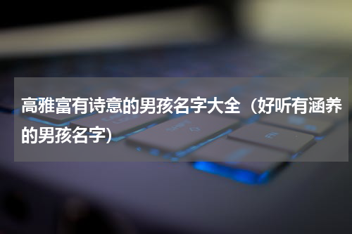 高雅富有诗意的男孩名字大全（好听有涵养的男孩名字）