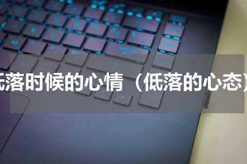 低落时候的心情（低落的心态）
