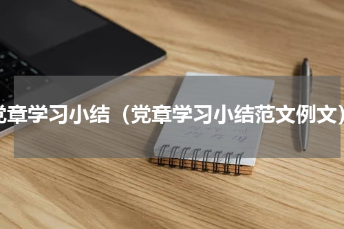 党章学习小结（党章学习小结范文例文）
