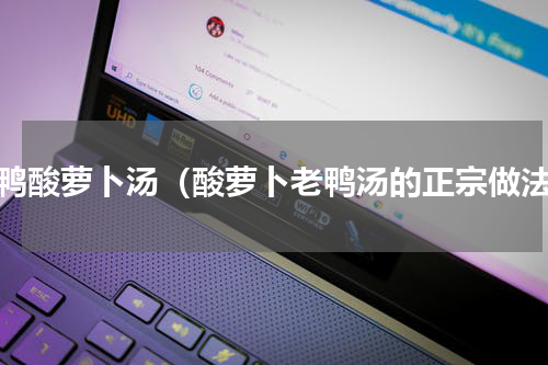 老鸭酸萝卜汤（酸萝卜老鸭汤的正宗做法）