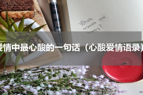 爱情中最心酸的一句话（心酸爱情语录）