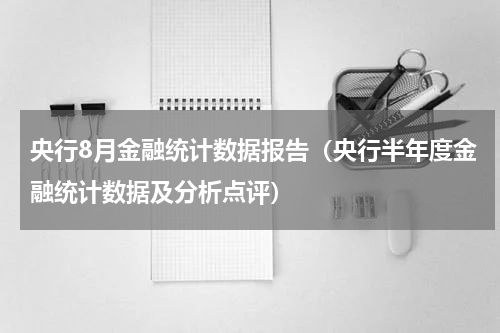 央行8月金融统计数据报告（央行半年度金融统计数据及分析点评）