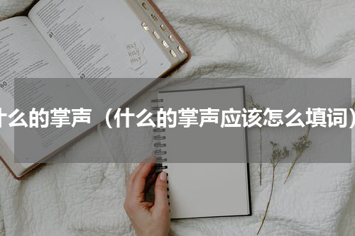 什么的掌声（什么的掌声应该怎么填词）