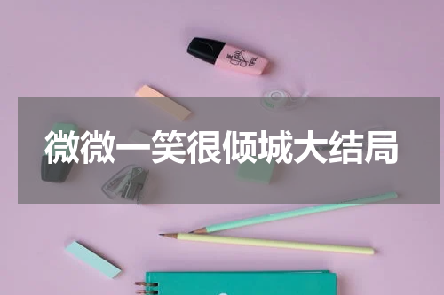 微微一笑很倾城大结局