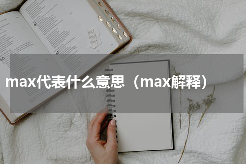 max代表什么意思（max解释）