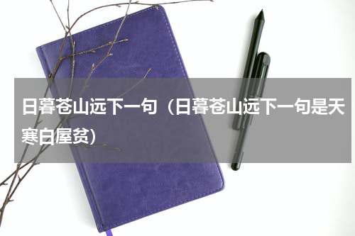 日暮苍山远下一句（日暮苍山远下一句是天寒白屋贫）