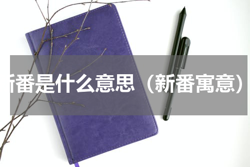 新番是什么意思（新番寓意）