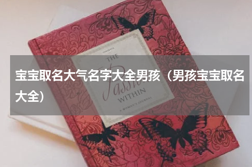 宝宝取名大气名字大全男孩（男孩宝宝取名大全）