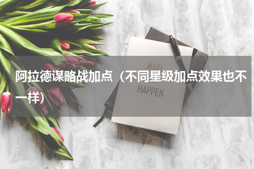 阿拉德谋略战加点（不同星级加点效果也不一样）