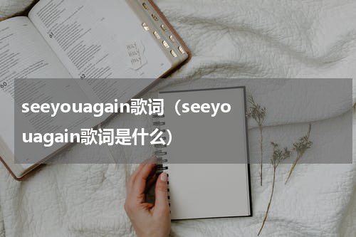 seeyouagain歌词（seeyouagain歌词是什么）