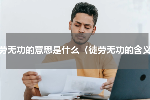 徒劳无功的意思是什么（徒劳无功的含义）