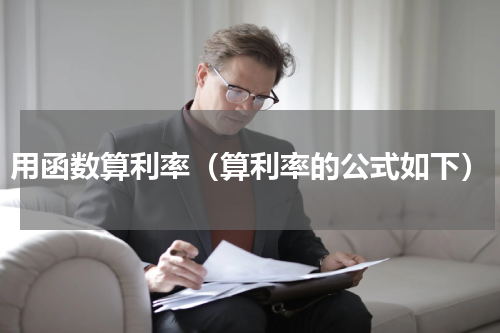 用函数算利率（算利率的公式如下）