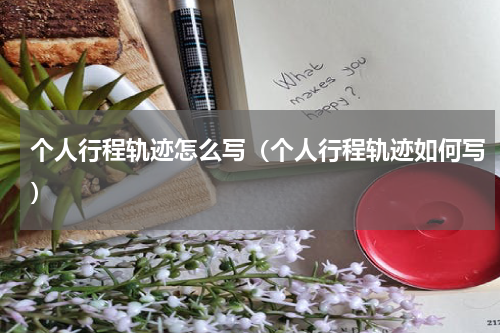 个人行程轨迹怎么写（个人行程轨迹如何写）
