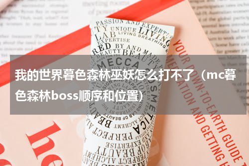 我的世界暮色森林巫妖怎么打不了（mc暮色森林boss顺序和位置）