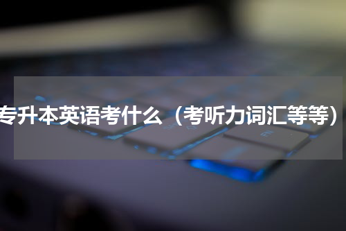 专升本英语考什么（考听力词汇等等）