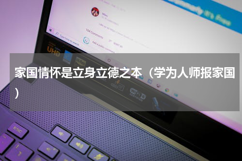 家国情怀是立身立德之本（学为人师报家国）