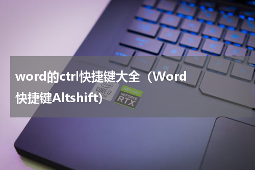 word的ctrl快捷键大全（Word快捷键Altshift）