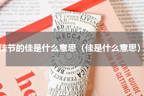 佳节的佳是什么意思（佳是什么意思）