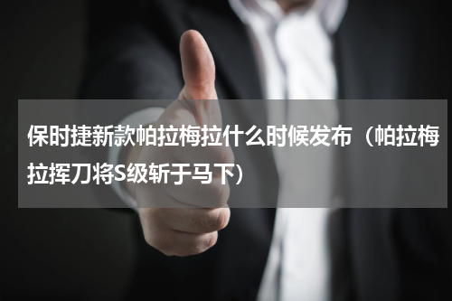 保时捷新款帕拉梅拉什么时候发布（帕拉梅拉挥刀将S级斩于马下）