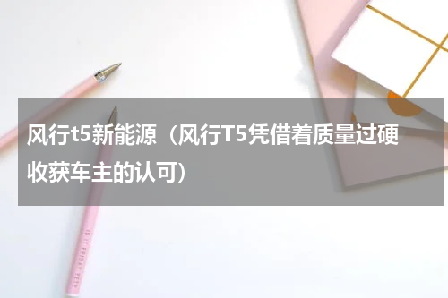 风行t5新能源（风行T5凭借着质量过硬收获车主的认可）