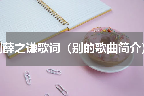 别薛之谦歌词（别的歌曲简介）