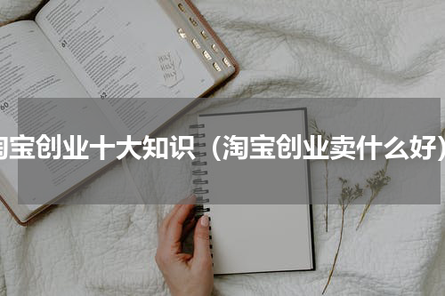 淘宝创业十大知识（淘宝创业卖什么好）