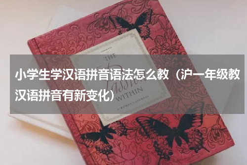 小学生学汉语拼音语法怎么教（沪一年级教汉语拼音有新变化）