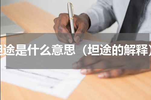 坦途是什么意思（坦途的解释）