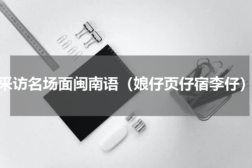 采访名场面闽南语（娘仔页仔宿李仔）