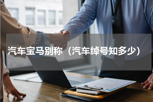 汽车宝马别称（汽车绰号知多少）
