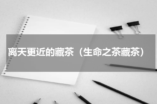 离天更近的藏茶（生命之茶藏茶）