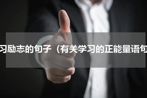 学习励志的句子（有关学习的正能量语句）