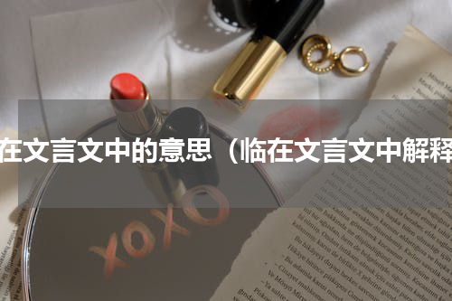 临在文言文中的意思（临在文言文中解释）