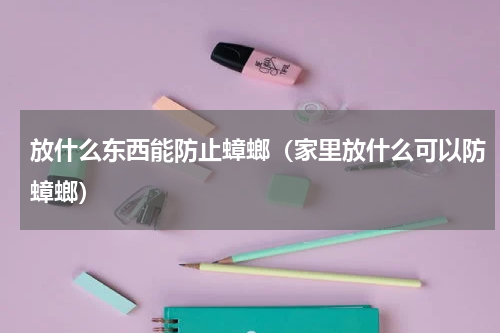 放什么东西能防止蟑螂（家里放什么可以防蟑螂）