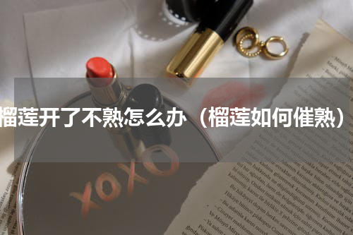 榴莲开了不熟怎么办（榴莲如何催熟）
