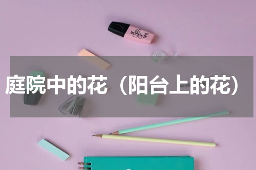 庭院中的花（阳台上的花）