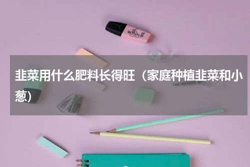 韭菜用什么肥料长得旺（家庭种植韭菜和小葱）