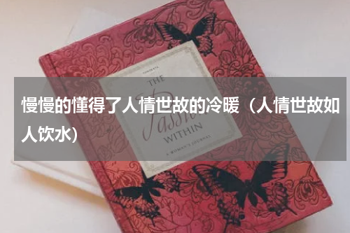 慢慢的懂得了人情世故的冷暖（人情世故如人饮水）