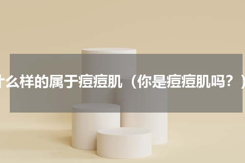 什么样的属于痘痘肌（你是痘痘肌吗？）