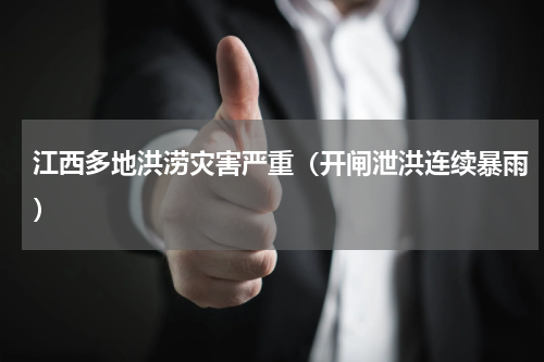 江西多地洪涝灾害严重（开闸泄洪连续暴雨）