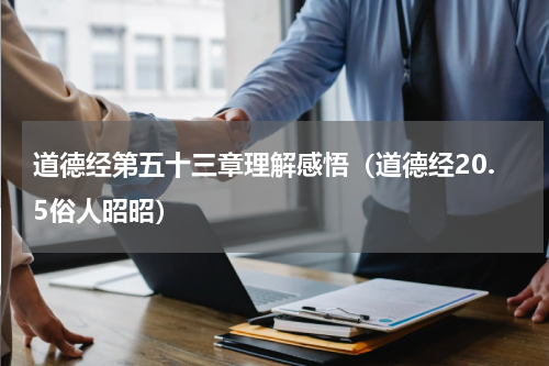 道德经第五十三章理解感悟（道德经20.5俗人昭昭）