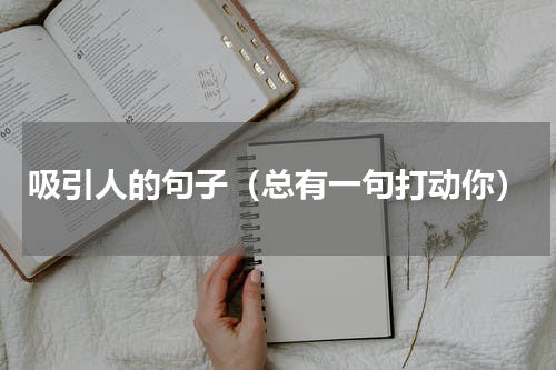 吸引人的句子（总有一句打动你）