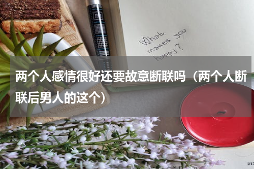 两个人感情很好还要故意断联吗（两个人断联后男人的这个）